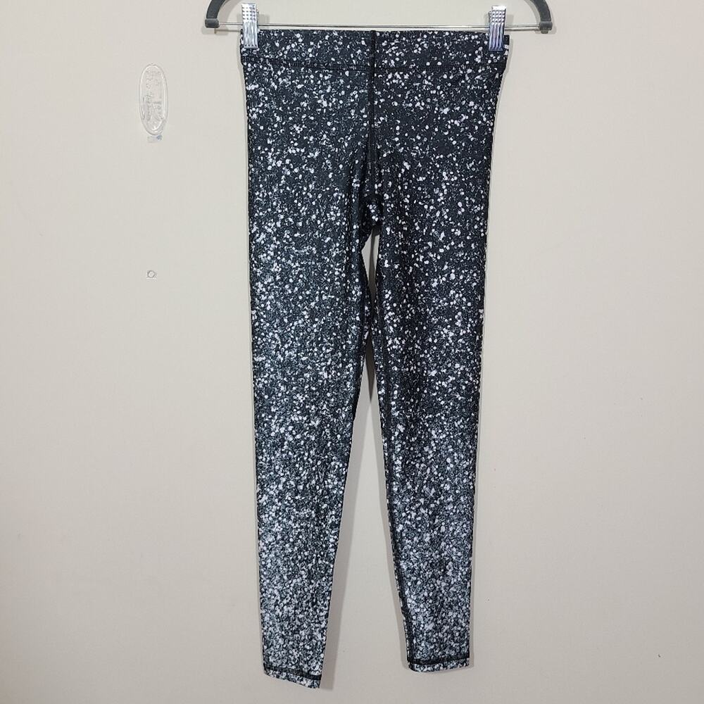 Terez Women's Black And White Glitter Leggings